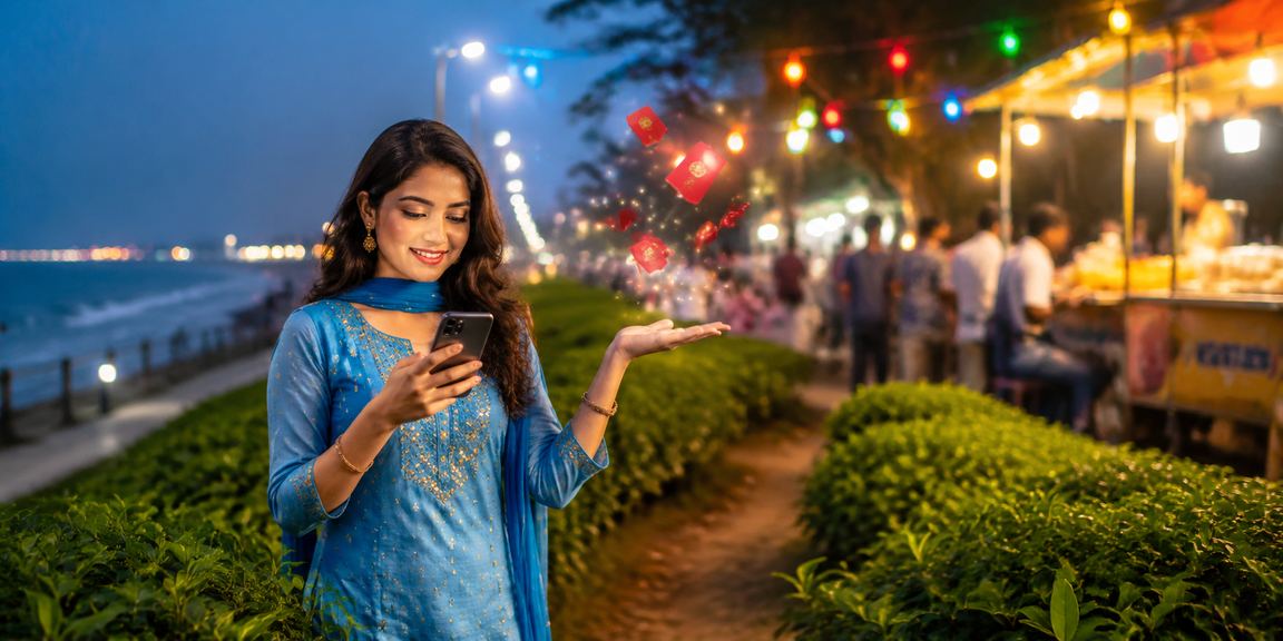 A Bangladeshi user enjoying bonus offers in Chattogram